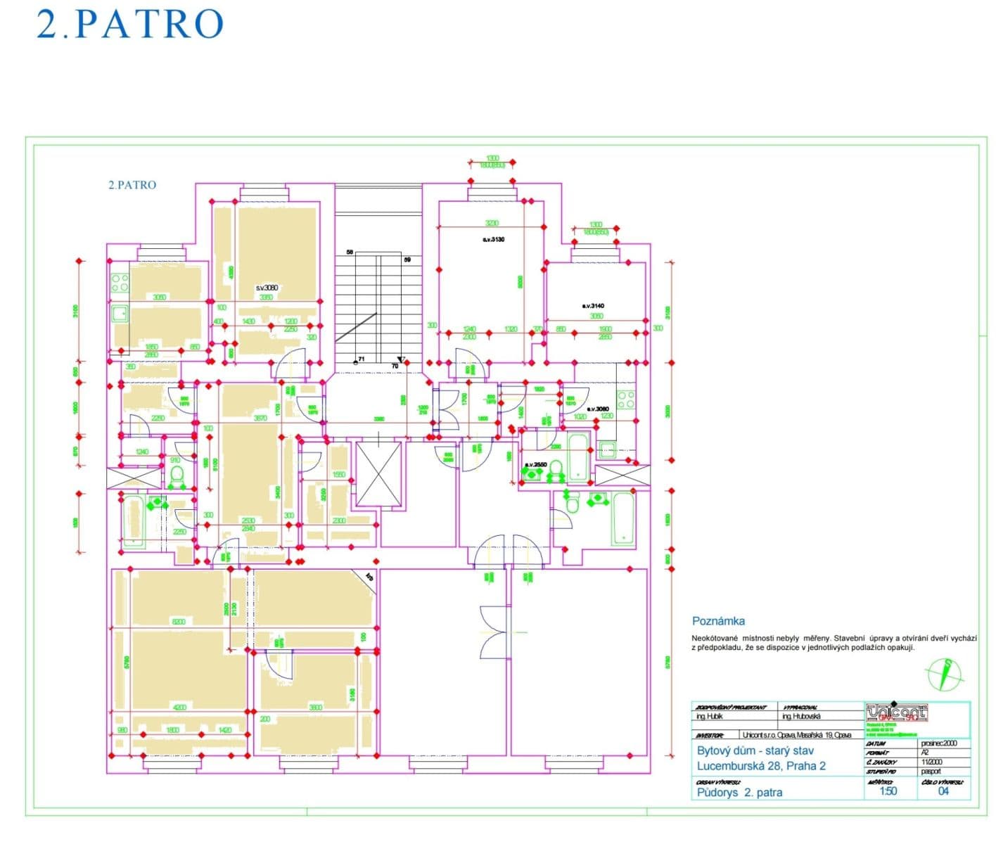 Prenájom bytu 3-izbový 110 m², Lucemburská, Praha, Praha Prenájom bytu 3-izbový 110 m², Lucemburská, Praha, Praha