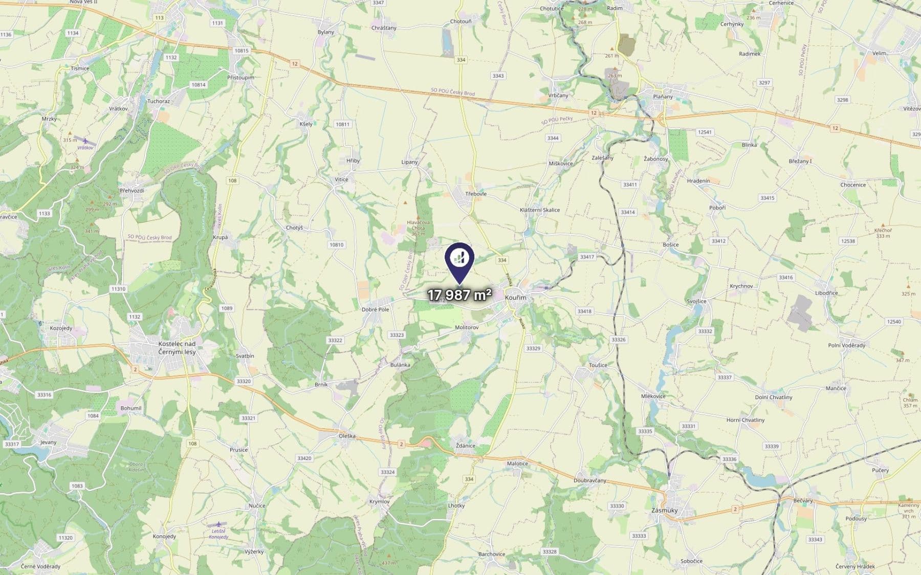 Predaj pozemku 8.994 m², Kouřim, Středočeský kraj Predaj pozemku 8.994 m², Kouřim, Středočeský kraj
