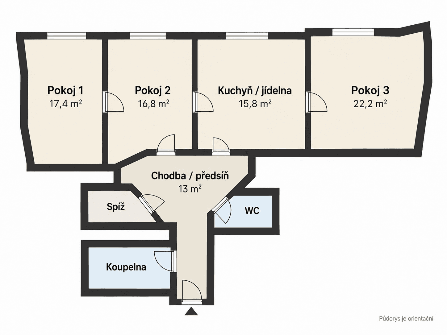 Prenájom bytu 3-izbový 94 m², Bulharská, Praha, Praha Prenájom bytu 3-izbový 94 m², Bulharská, Praha, Praha