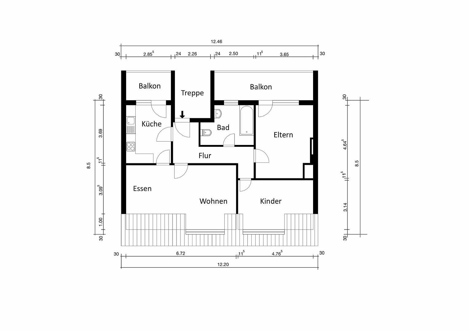 Predaj bytu 3-izbový 90 m², Färberstraße 55, Villingen-Schwenningen, Bádensko-Wurttembersko Predaj bytu 3-izbový 90 m², Färberstraße 55, Villingen-Schwenningen, Bádensko-Wurttembersko