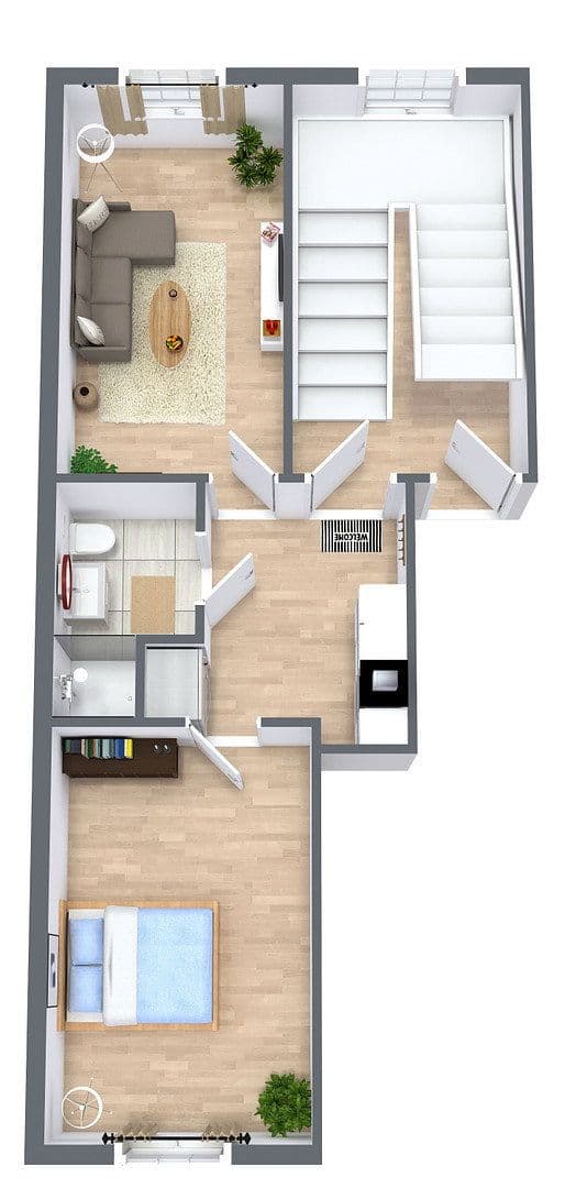 Prenájom bytu 2-izbový 34 m², Wollenweberstraße 30, Hildesheim, Dolné Sasko Prenájom bytu 2-izbový 34 m², Wollenweberstraße 30, Hildesheim, Dolné Sasko
