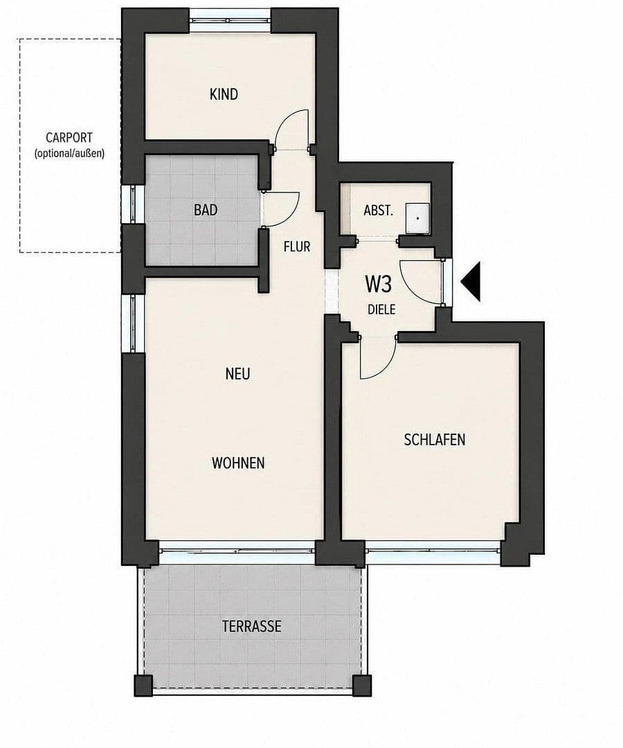 Prenájom bytu 3-izbový 104 m², An der Brennerei 11, Mötzing, Bavorsko Prenájom bytu 3-izbový 104 m², An der Brennerei 11, Mötzing, Bavorsko