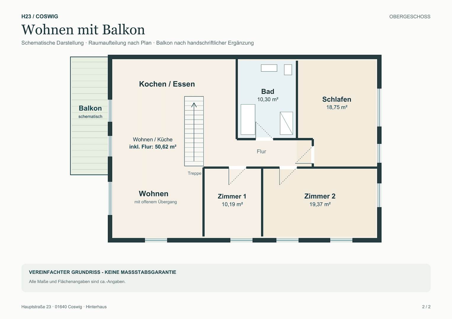 Prenájom bytu 5-izbový 140 m², Haupstr. 23, Coswig, Sasko Prenájom bytu 5-izbový 140 m², Haupstr. 23, Coswig, Sasko