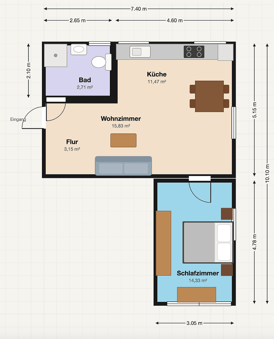 Prenájom bytu 2-izbový 48 m², Klosterstr. 6, Grenzach-Wyhlen, Bádensko-Wurttembersko Prenájom bytu 2-izbový 48 m², Klosterstr. 6, Grenzach-Wyhlen, Bádensko-Wurttembersko