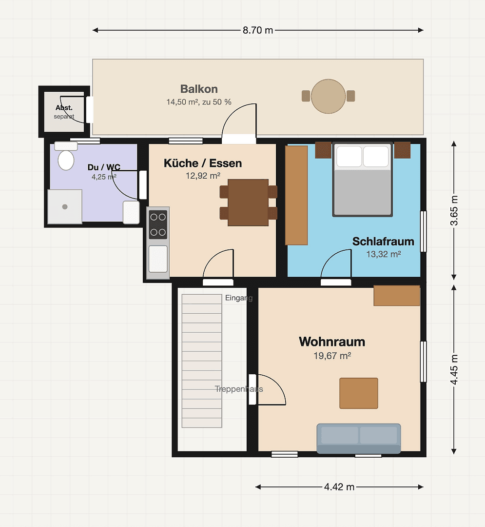 Prenájom bytu 2-izbový 57 m², Tegernauer Landstraße 9, Kleines Wiesental, Bádensko-Wurttembersko Prenájom bytu 2-izbový 57 m², Tegernauer Landstraße 9, Kleines Wiesental, Bádensko-Wurttembersko