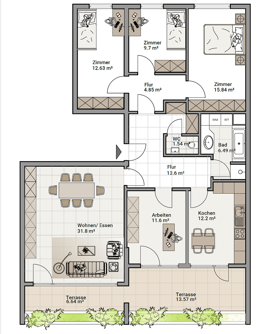 Predaj bytu 4-izbový 130 m², Kornwestheim, Bádensko-Wurttembersko Predaj bytu 4-izbový 130 m², Kornwestheim, Bádensko-Wurttembersko