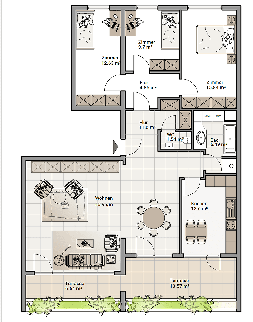 Predaj bytu 4-izbový 130 m², Kornwestheim, Bádensko-Wurttembersko Predaj bytu 4-izbový 130 m², Kornwestheim, Bádensko-Wurttembersko