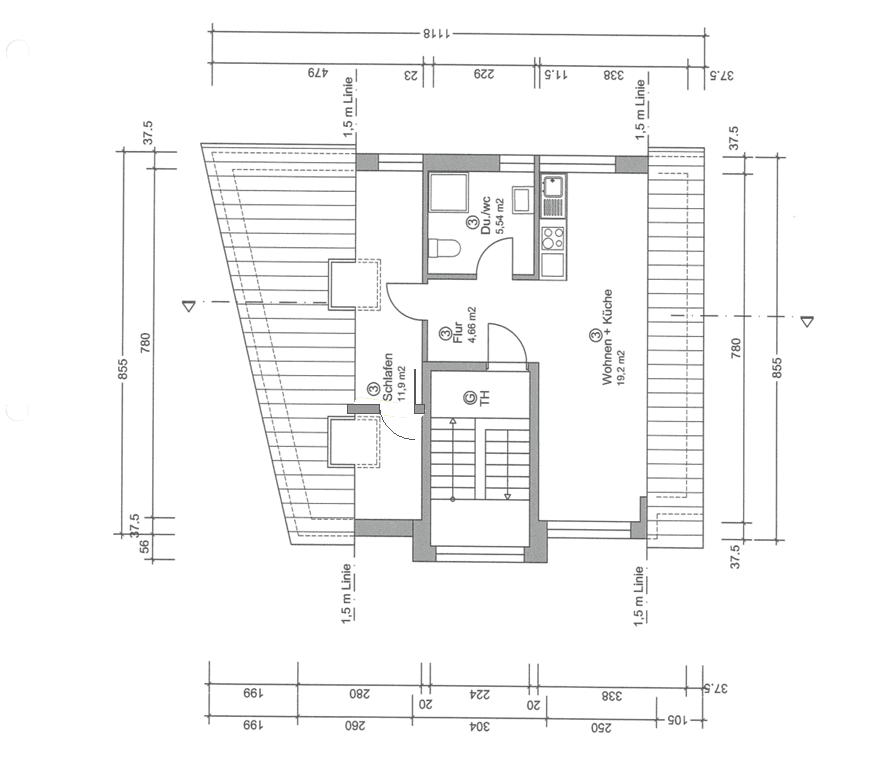Prenájom bytu 3-izbový 62 m², Rembrandtstr. 24a, Stuttgart Möhringen, Bádensko-Wurttembersko Prenájom bytu 3-izbový 62 m², Rembrandtstr. 24a, Stuttgart Möhringen, Bádensko-Wurttembersko