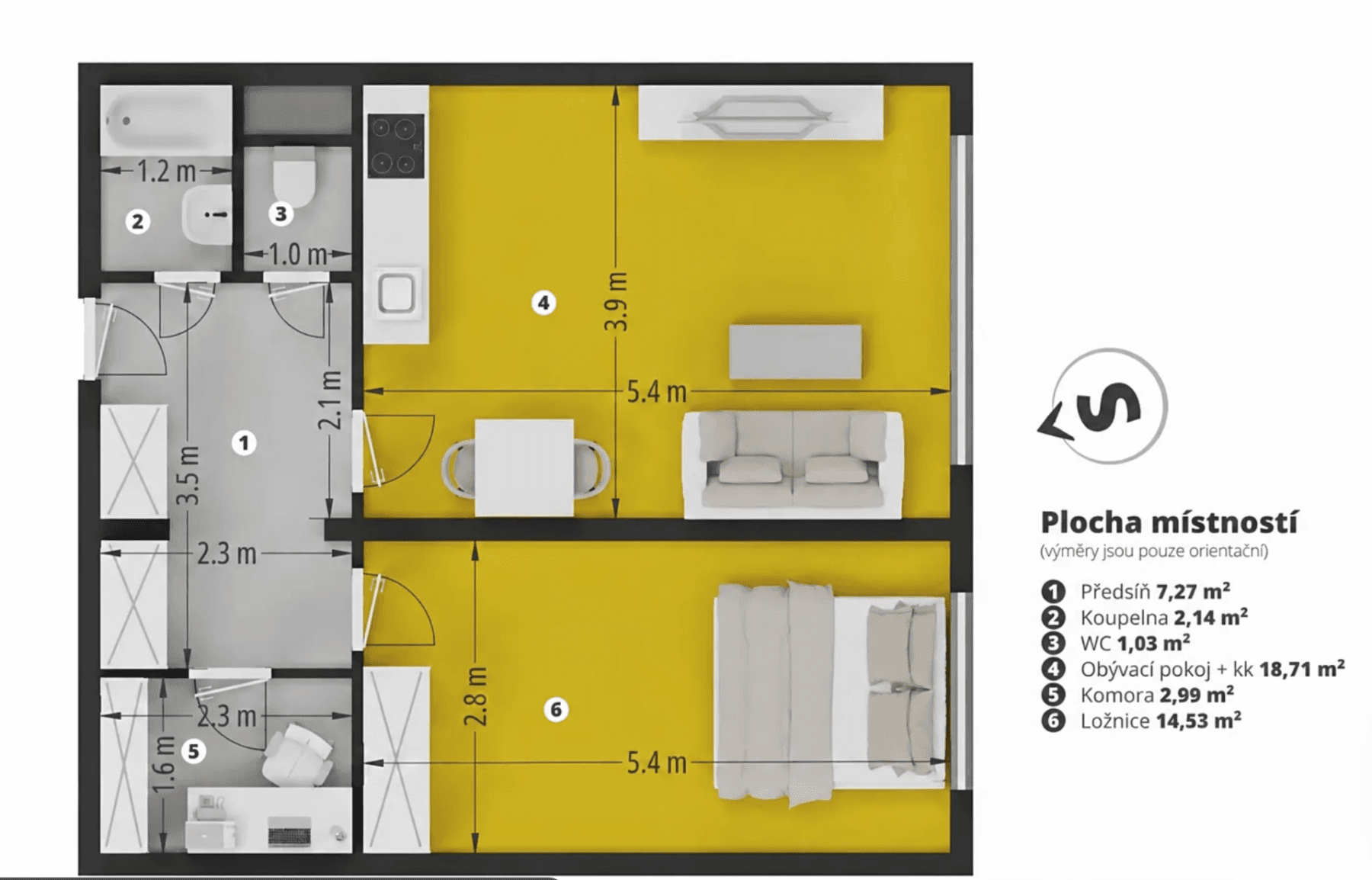 Predaj bytu 2-izbový 47 m², Výpadová, Praha, Praha Predaj bytu 2-izbový 47 m², Výpadová, Praha, Praha