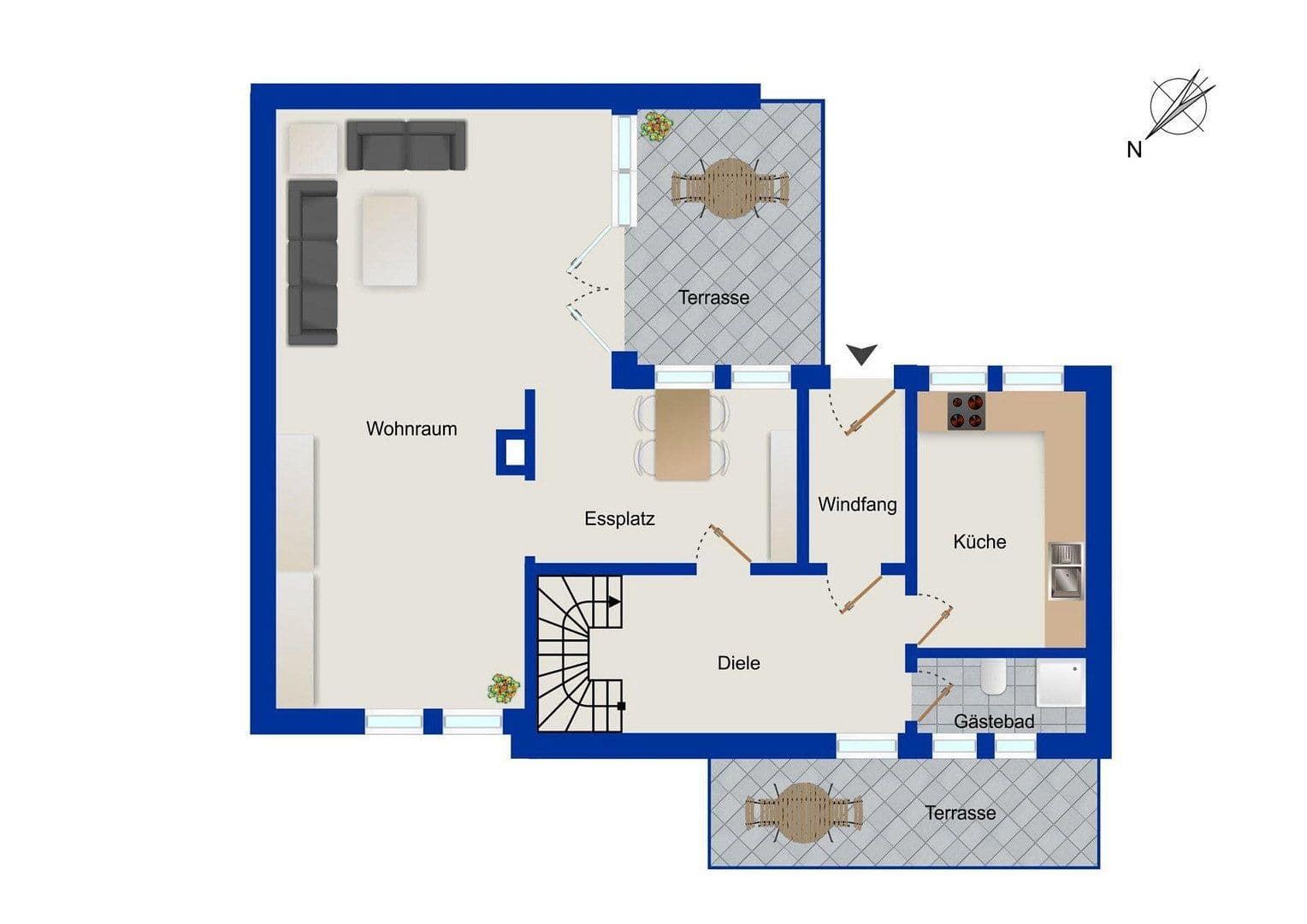 Prenájom domu 127 m², pozemok 126 m², Katenstücken 9a, Bad Schwartau, Šlezvicko-Holštajnsko Prenájom domu 127 m², pozemok 126 m², Katenstücken 9a, Bad Schwartau, Šlezvicko-Holštajnsko