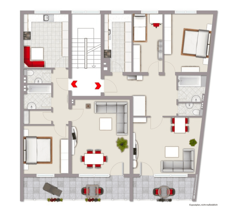 Prenájom bytu 3-izbový 80 m², Hagener Straße 47, Gevelsberg, Severné Porýnie - Westfálsko Prenájom bytu 3-izbový 80 m², Hagener Straße 47, Gevelsberg, Severné Porýnie - Westfálsko