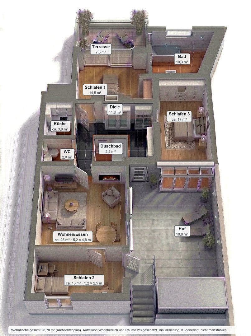 Predaj bytu 2-izbový 99 m², Belfortstrasse 8, Köln, Severné Porýnie - Westfálsko Predaj bytu 2-izbový 99 m², Belfortstrasse 8, Köln, Severné Porýnie - Westfálsko