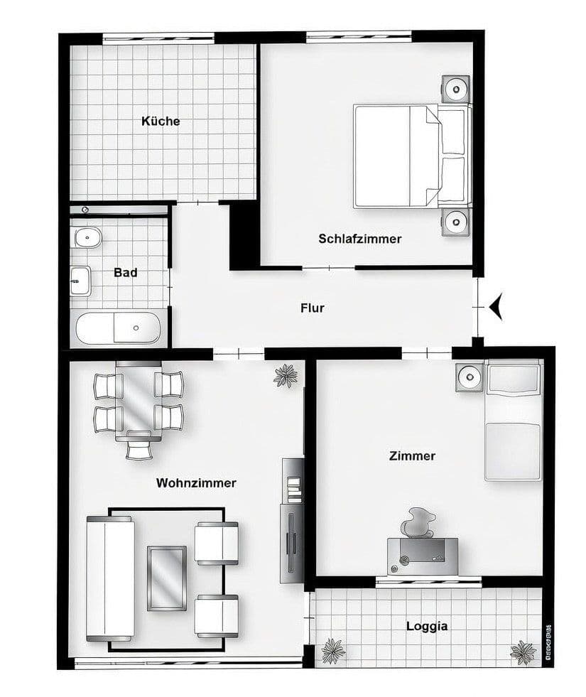 Predaj bytu 3-izbový 67 m², Ludwigstraße 54, Neu-Ulm, Bavorsko Predaj bytu 3-izbový 67 m², Ludwigstraße 54, Neu-Ulm, Bavorsko