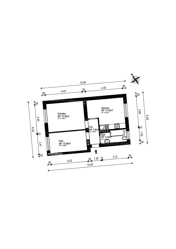 Predaj bytu 2-izbový 48 m², Köln, Severné Porýnie - Westfálsko Predaj bytu 2-izbový 48 m², Köln, Severné Porýnie - Westfálsko