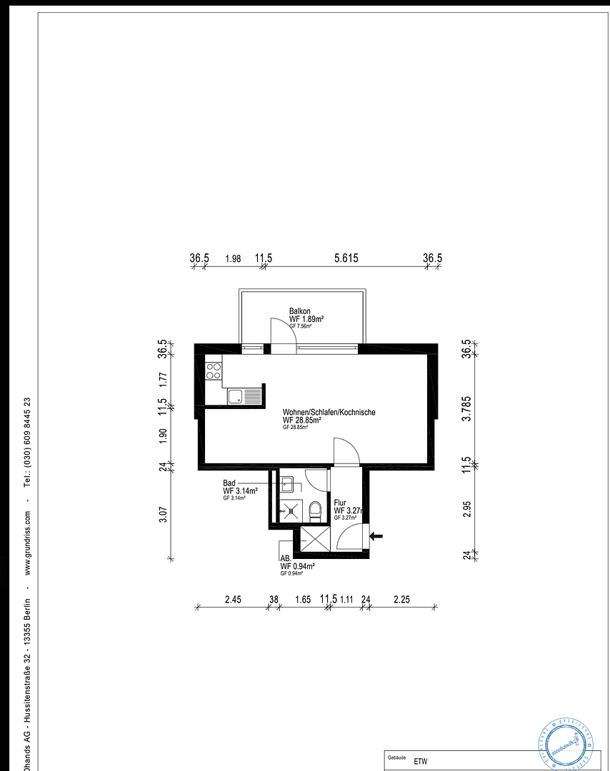 Predaj bytu 1-izbový 39 m², Bremerhaven, Brémy Predaj bytu 1-izbový 39 m², Bremerhaven, Brémy