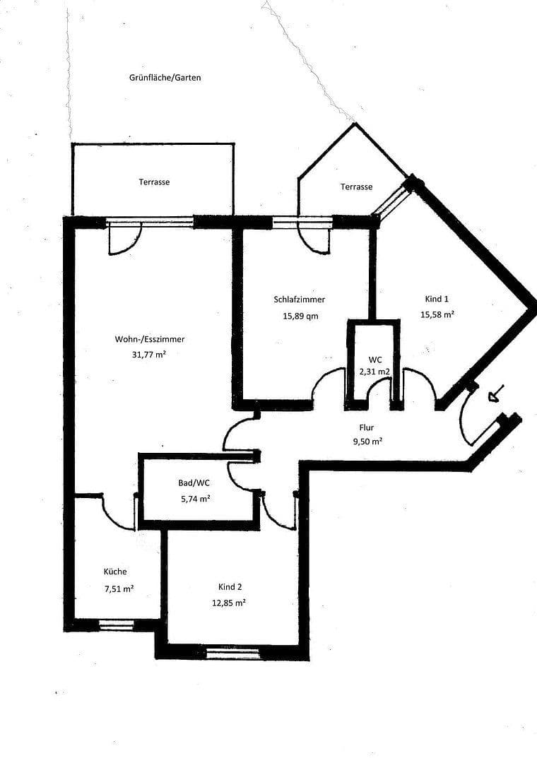 Prenájom bytu 4-izbový 103 m², Ludwigshafen, Porýnie-Falcko Prenájom bytu 4-izbový 103 m², Ludwigshafen, Porýnie-Falcko