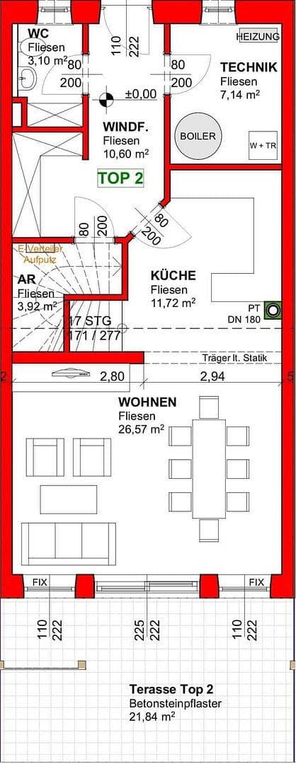 Prenájom domu 120 m², pozemok 150 m², Fichtenweg 11 b, Hochburg-Ach, Horné Rakúsko Prenájom domu 120 m², pozemok 150 m², Fichtenweg 11 b, Hochburg-Ach, Horné Rakúsko