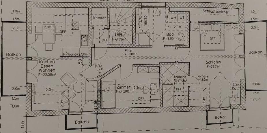 Prenájom bytu 3-izbový 81 m², Wolfratshausen, Bavorsko Prenájom bytu 3-izbový 81 m², Wolfratshausen, Bavorsko