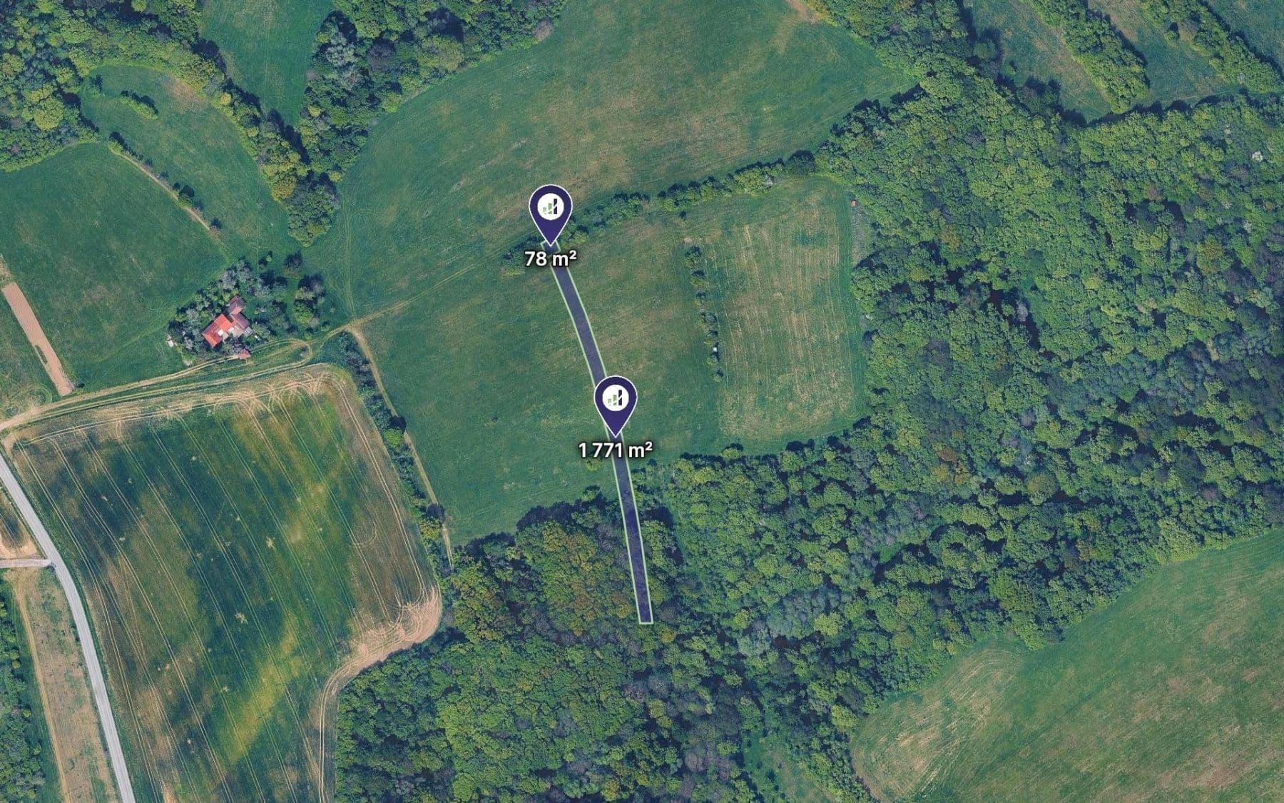 Predaj pozemku 10.348 m², Hřivínův Újezd, Zlínský kraj Predaj pozemku 10.348 m², Hřivínův Újezd, Zlínský kraj