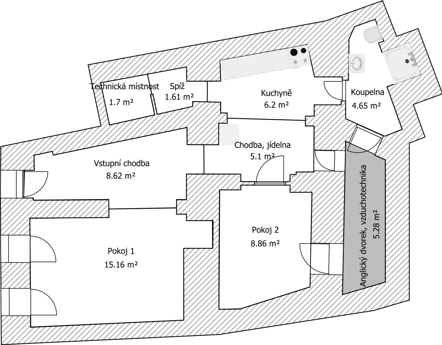 Prenájom bytu 2-izbový 52 m², Kopečná, Brno, Jihomoravský kraj Prenájom bytu 2-izbový 52 m², Kopečná, Brno, Jihomoravský kraj