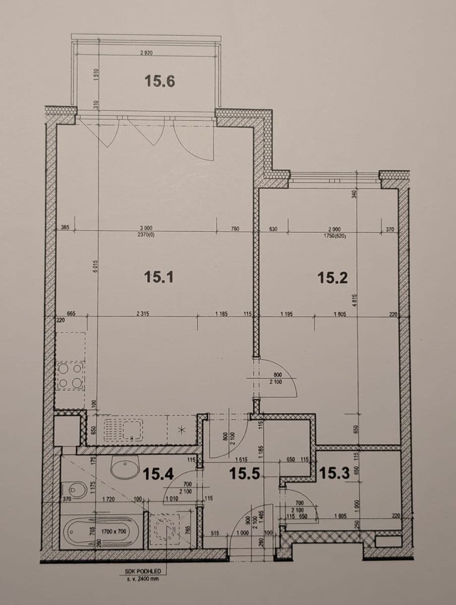 Prenájom bytu 2-izbový 59 m², Štanderova, Praha, Praha Prenájom bytu 2-izbový 59 m², Štanderova, Praha, Praha