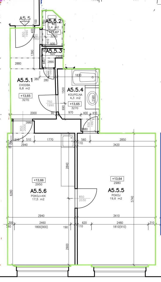 Predaj bytu 2-izbový 53 m², Žateckých, Praha, Praha Predaj bytu 2-izbový 53 m², Žateckých, Praha, Praha