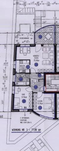 Prenájom bytu 3-izbový 78 m², Schützenstraße 111, Bottrop, Severné Porýnie - Westfálsko Prenájom bytu 3-izbový 78 m², Schützenstraße 111, Bottrop, Severné Porýnie - Westfálsko
