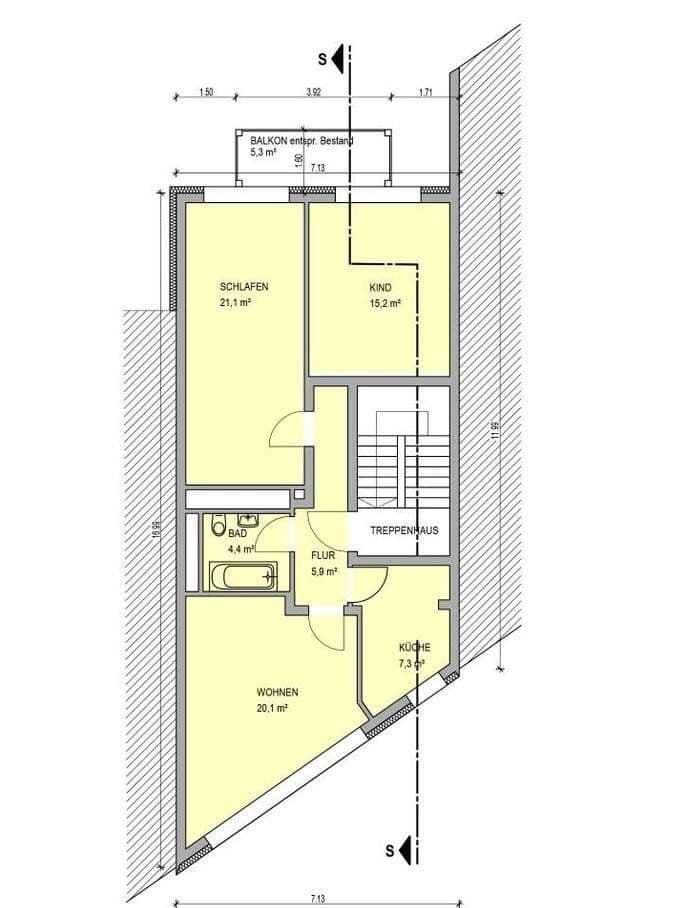 Prenájom bytu 3-izbový 82 m², Bonn, Severné Porýnie - Westfálsko Prenájom bytu 3-izbový 82 m², Bonn, Severné Porýnie - Westfálsko