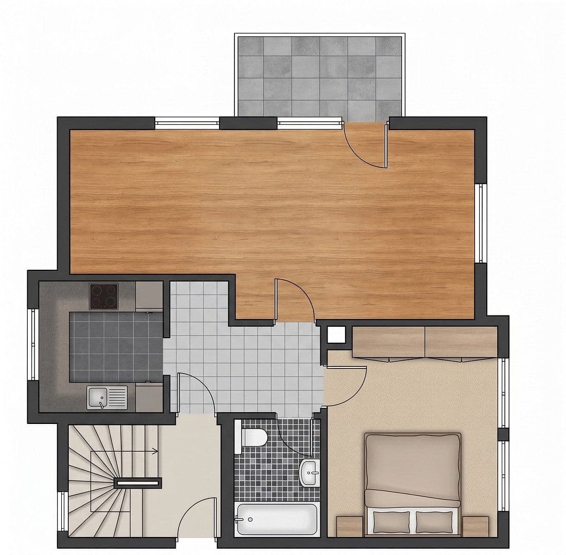 Predaj bytu 2-izbový 54 m², Stuttgart, Bádensko-Wurttembersko Predaj bytu 2-izbový 54 m², Stuttgart, Bádensko-Wurttembersko
