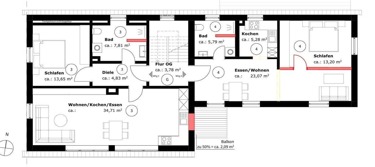 Predaj bytu 2-izbový 68 m², Herzogenaurach, Bavorsko Predaj bytu 2-izbový 68 m², Herzogenaurach, Bavorsko