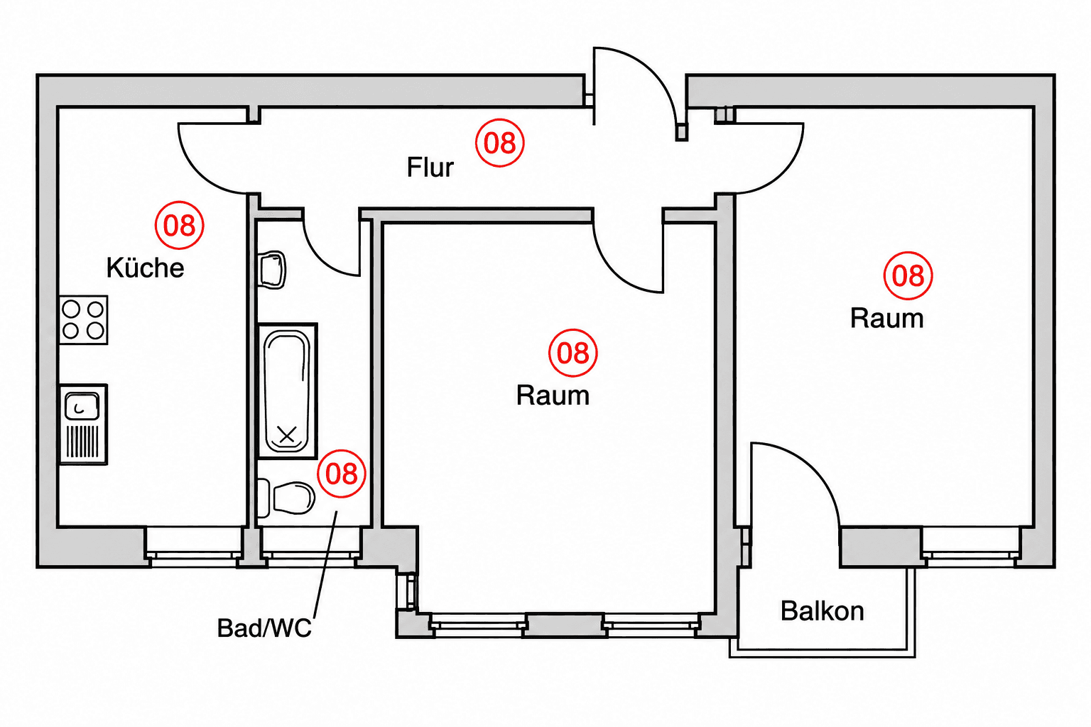 Predaj bytu 2-izbový 64 m², Plönzeile, Berlin, Berlín Predaj bytu 2-izbový 64 m², Plönzeile, Berlin, Berlín