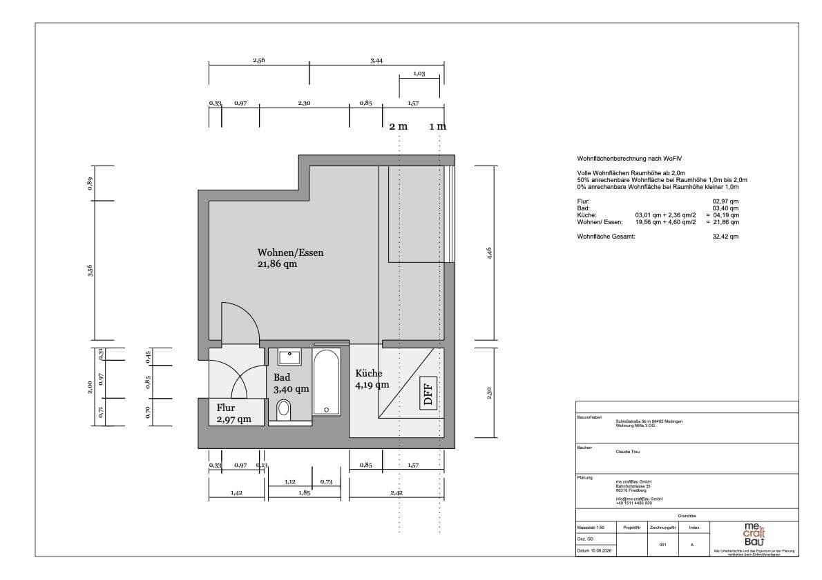 Predaj bytu 1-izbový 33 m², Schloßstrasse 9 b, Meitingen, Bavorsko Predaj bytu 1-izbový 33 m², Schloßstrasse 9 b, Meitingen, Bavorsko