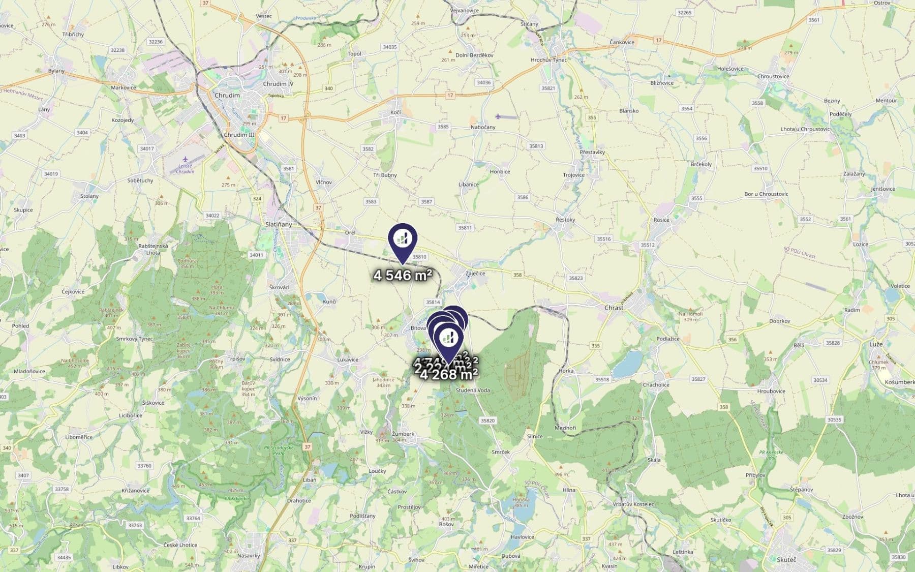 Predaj pozemku 19.220 m², Bítovany, Pardubický kraj Predaj pozemku 19.220 m², Bítovany, Pardubický kraj