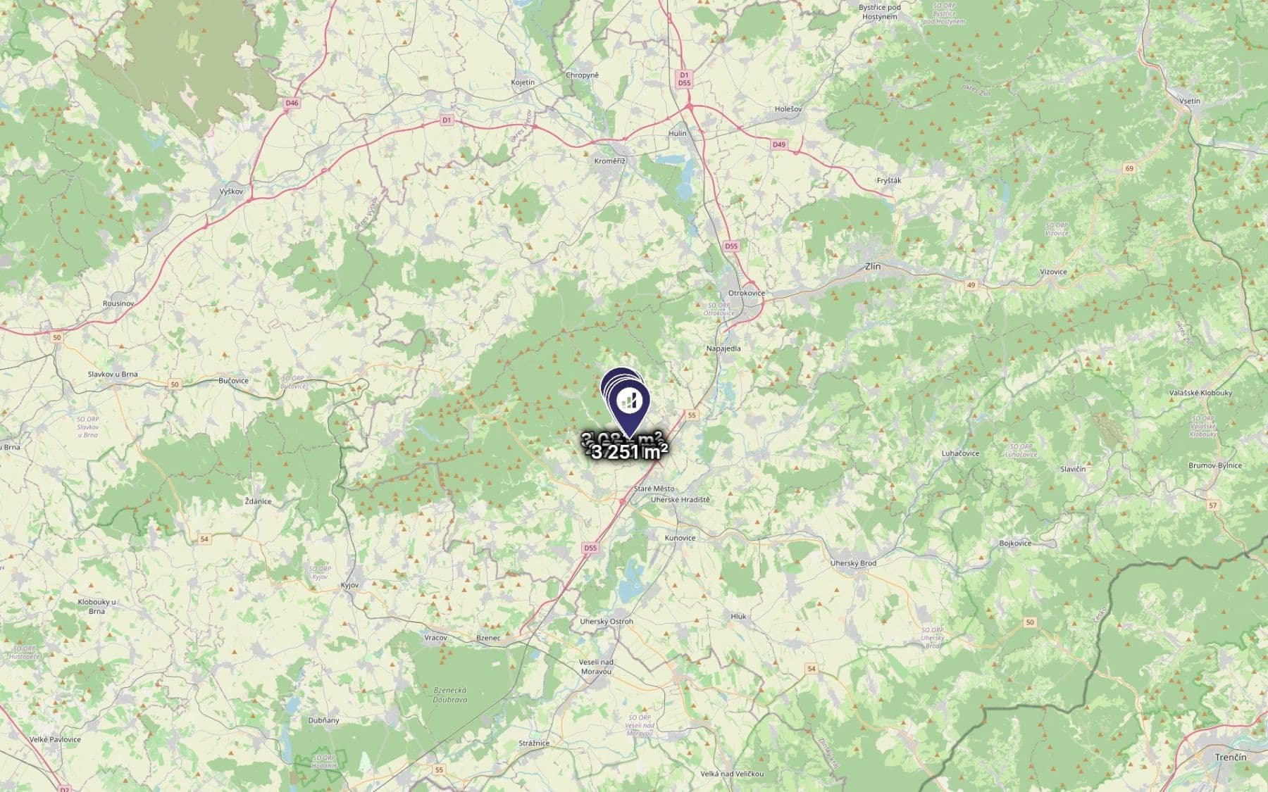 Predaj pozemku 12.912 m², Jalubí, Zlínský kraj Predaj pozemku 12.912 m², Jalubí, Zlínský kraj