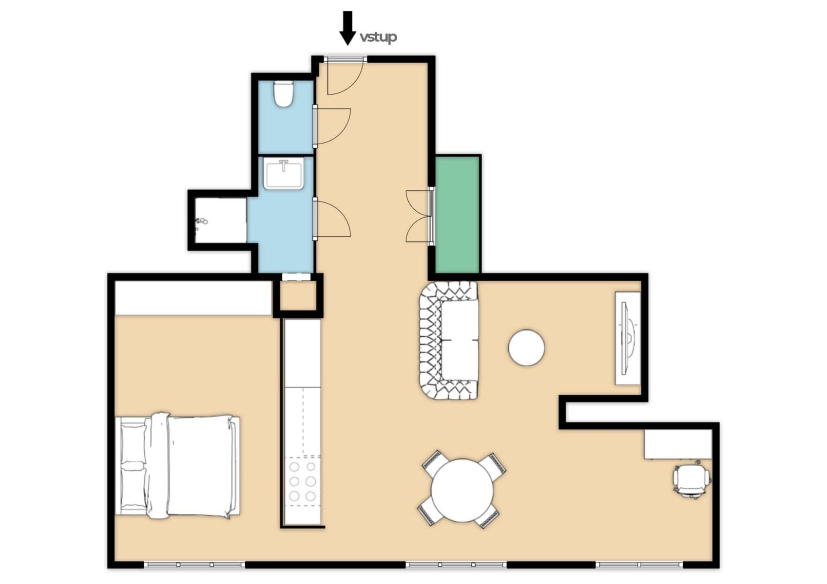 Predaj bytu 2-izbový 61 m², Přístavní, Praha, Praha Predaj bytu 2-izbový 61 m², Přístavní, Praha, Praha
