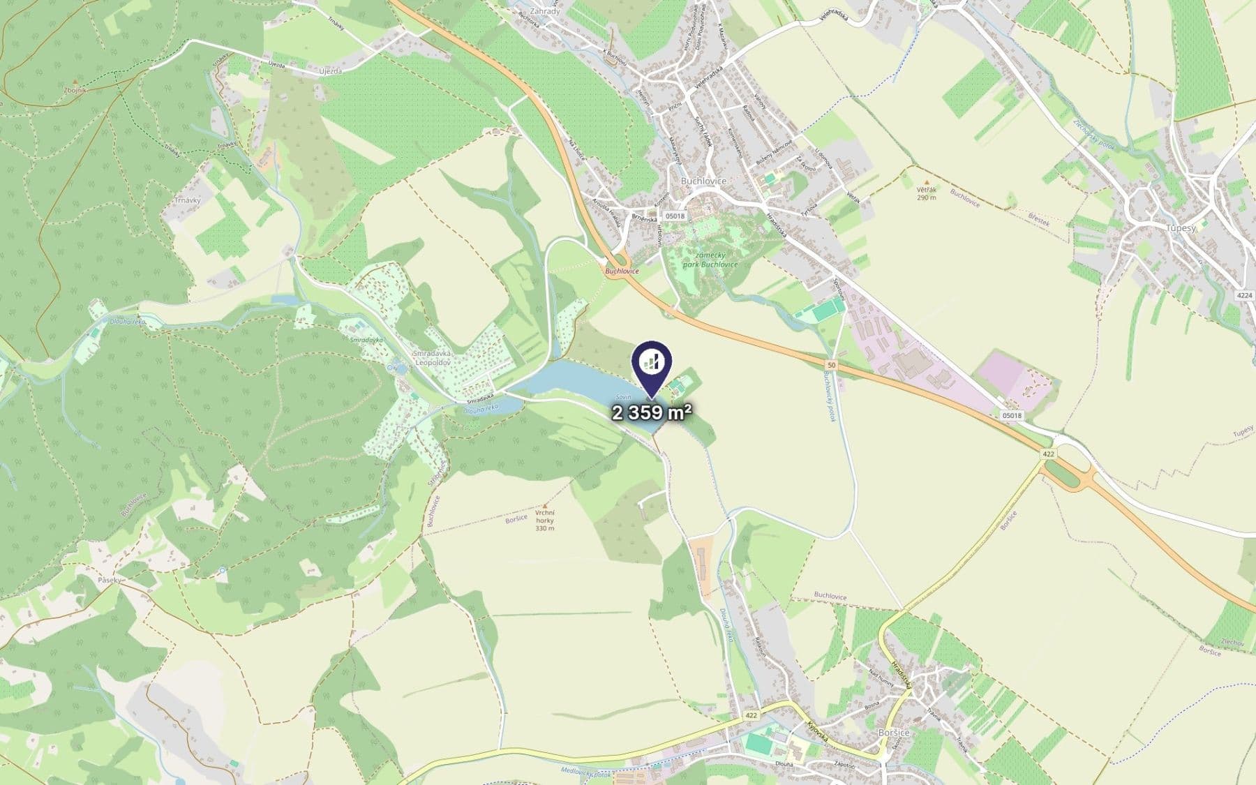 Predaj pozemku 2.359 m², Buchlovice, Zlínský kraj Predaj pozemku 2.359 m², Buchlovice, Zlínský kraj