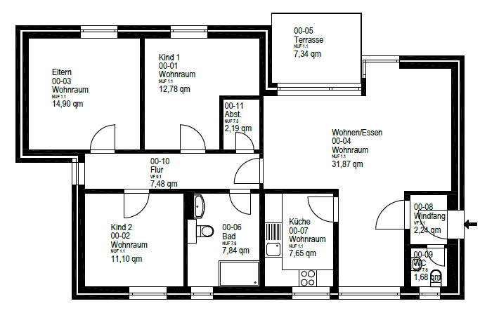 Predaj bytu 4-izbový 100 m², Bremen, Brémy Predaj bytu 4-izbový 100 m², Bremen, Brémy