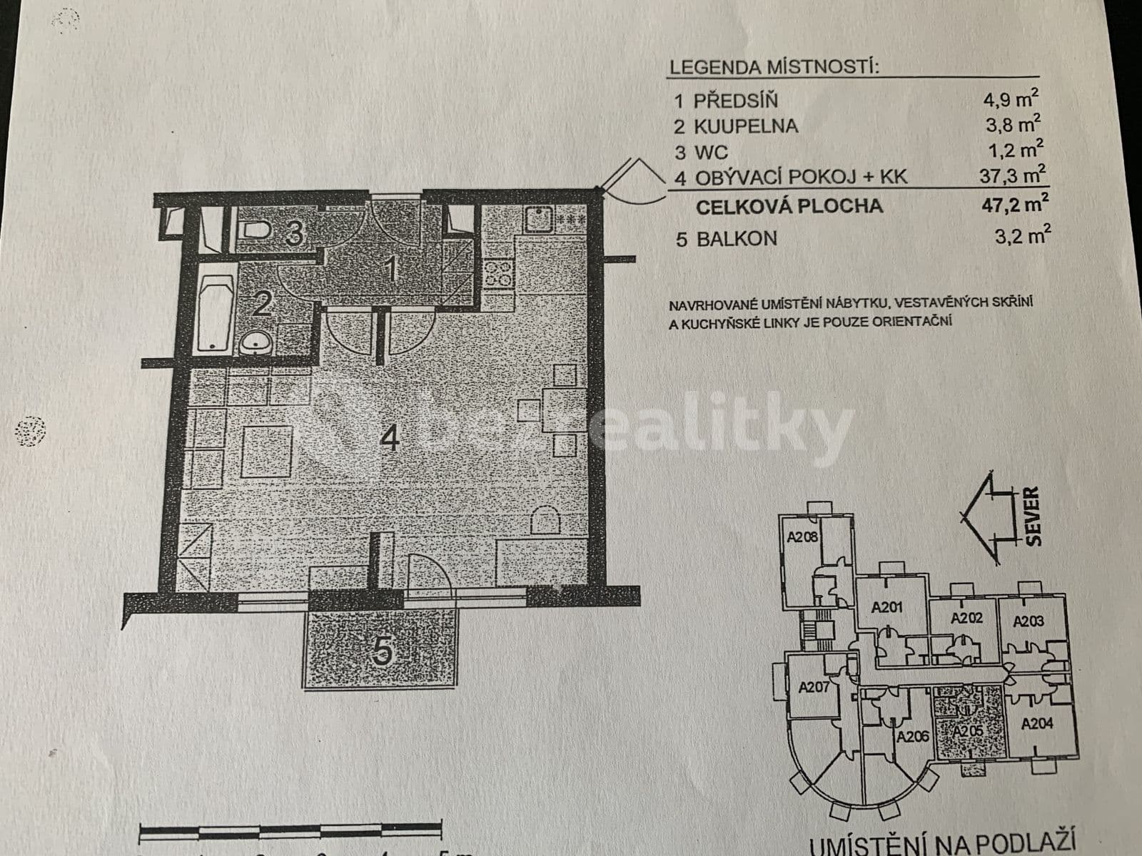 Prenájom bytu 1-izbový 50 m², U Domu služeb, Praha, Praha Prenájom bytu 1-izbový 50 m², U Domu služeb, Praha, Praha