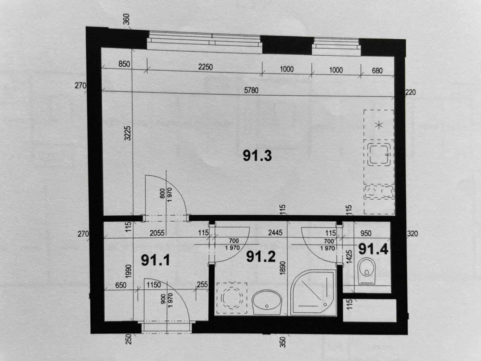 Prenájom bytu 1-izbový 34 m², Sazovická, Praha, Praha Prenájom bytu 1-izbový 34 m², Sazovická, Praha, Praha