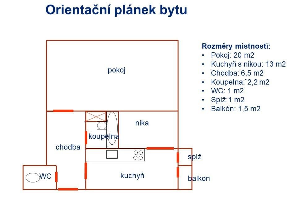 Prenájom bytu 1-izbový 44 m², Brno, Jihomoravský kraj Prenájom bytu 1-izbový 44 m², Brno, Jihomoravský kraj