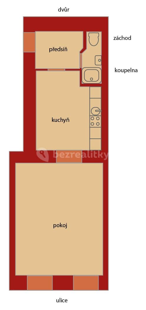 Prenájom bytu 1-izbový 41 m², Jana Masaryka, Praha, Praha Prenájom bytu 1-izbový 41 m², Jana Masaryka, Praha, Praha