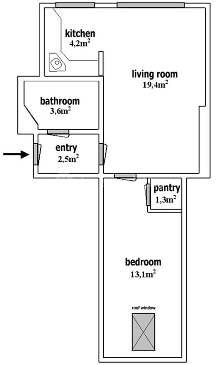 Prenájom bytu 2-izbový 45 m², V lesíčku, Praha, Praha Prenájom bytu 2-izbový 45 m², V lesíčku, Praha, Praha