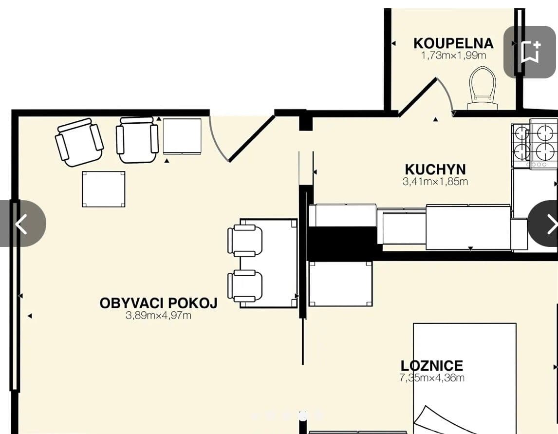 Prenájom bytu 2-izbový 56 m², Roztylské sady, Praha, Praha Prenájom bytu 2-izbový 56 m², Roztylské sady, Praha, Praha