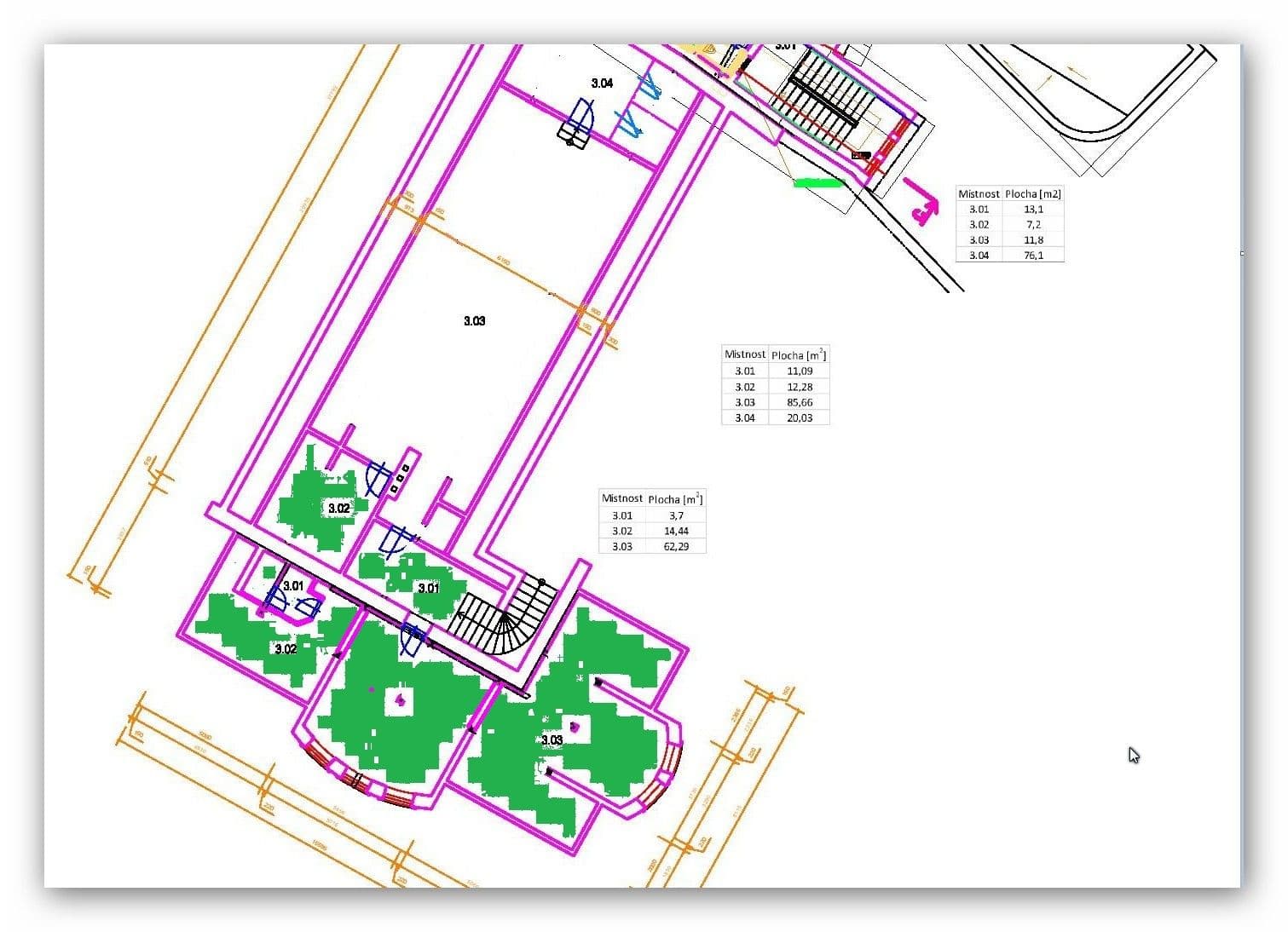 Prenájom kancelárie 85 m², Čerčanská, Praha, Praha Prenájom kancelárie 85 m², Čerčanská, Praha, Praha