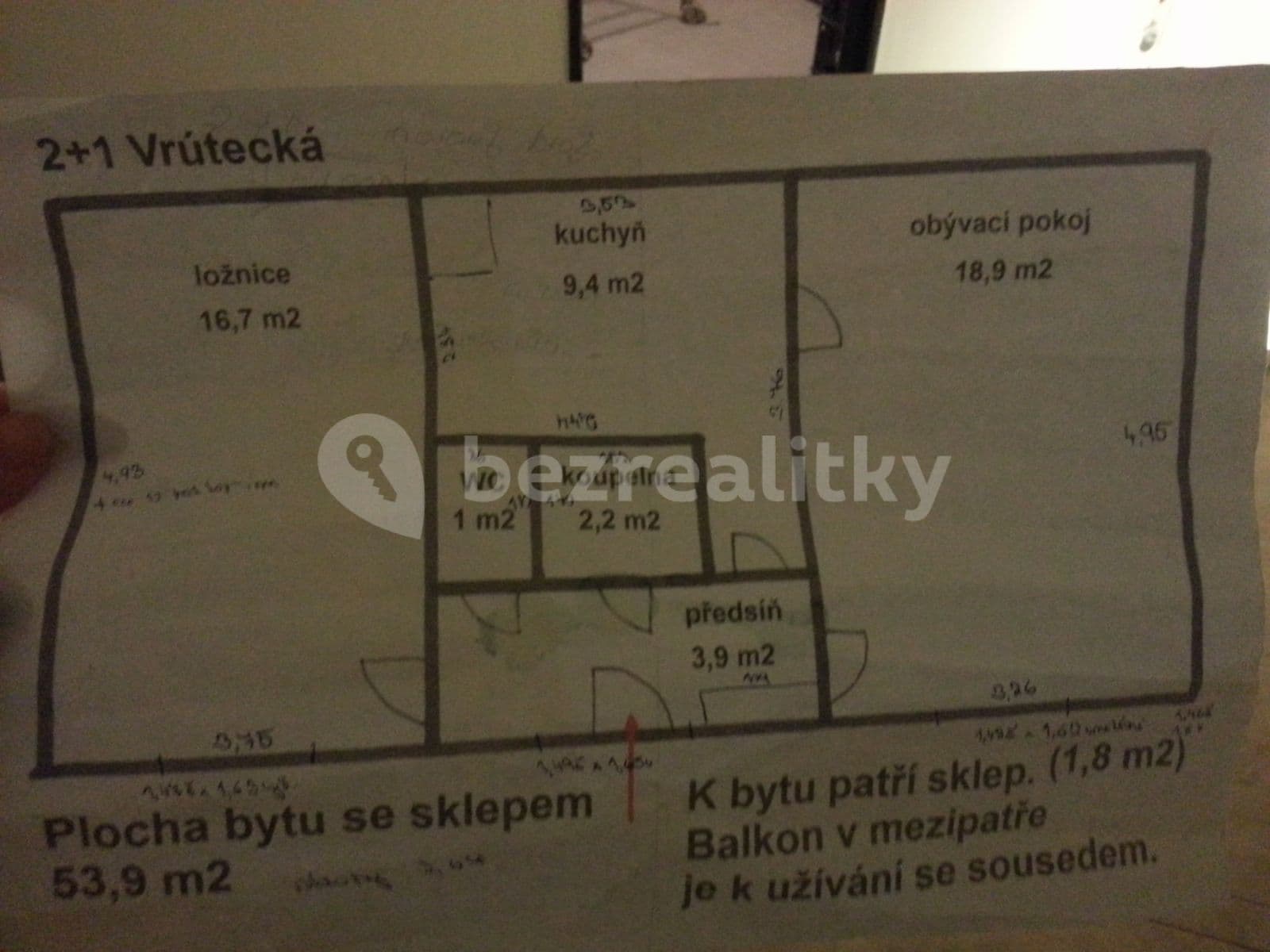 Prenájom bytu 2-izbový 54 m², Vrútecká, Praha, Praha Prenájom bytu 2-izbový 54 m², Vrútecká, Praha, Praha
