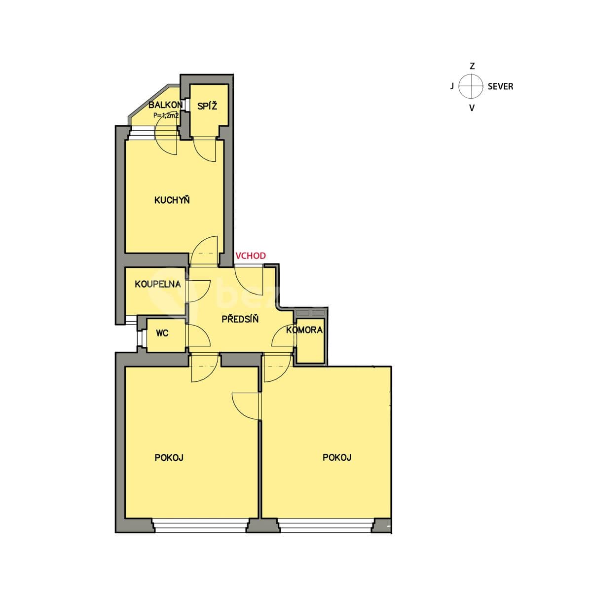 Prenájom bytu 2-izbový 73 m², Smetanovo nábřeží, Hradec Králové, Královéhradecký kraj Prenájom bytu 2-izbový 73 m², Smetanovo nábřeží, Hradec Králové, Královéhradecký kraj