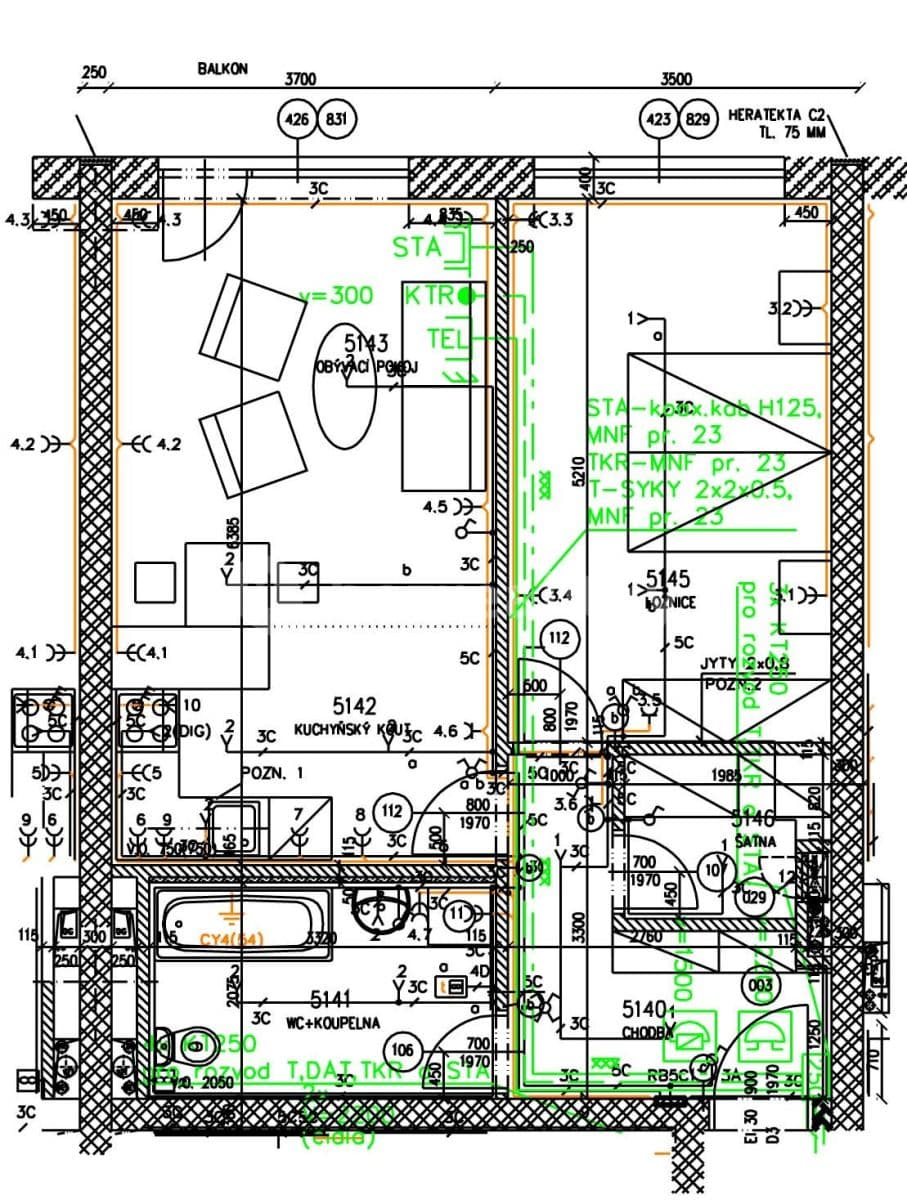 Prenájom bytu 2-izbový 63 m², Purkyňova, Brno, Jihomoravský kraj Prenájom bytu 2-izbový 63 m², Purkyňova, Brno, Jihomoravský kraj