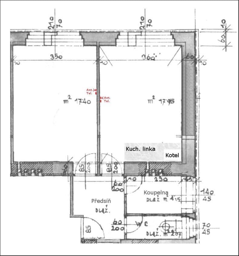 Prenájom bytu 2-izbový 54 m², U Druhé baterie, Praha, Praha Prenájom bytu 2-izbový 54 m², U Druhé baterie, Praha, Praha