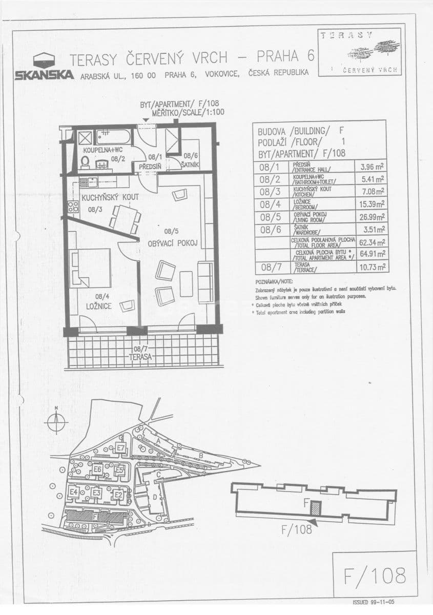 Prenájom bytu 2-izbový 65 m², Irská, Praha, Praha Prenájom bytu 2-izbový 65 m², Irská, Praha, Praha