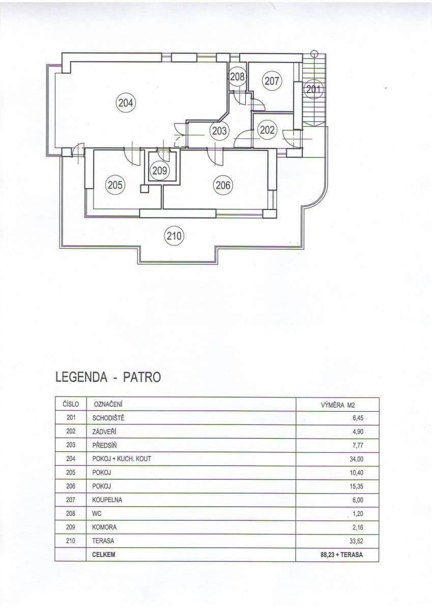 Prenájom bytu 3-izbový 87 m², Kubišova, Praha, Praha Prenájom bytu 3-izbový 87 m², Kubišova, Praha, Praha